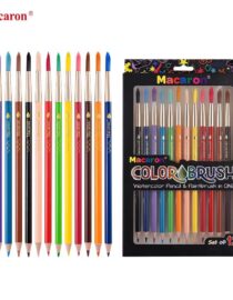 12 PC MACARON COLOR BRUSH COMBO